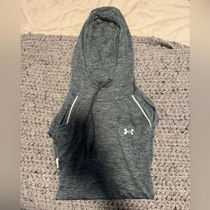 Under Armour Charcoal Heather Sleeveless Hoodie